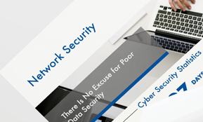 Network Security Info Graphic with blue