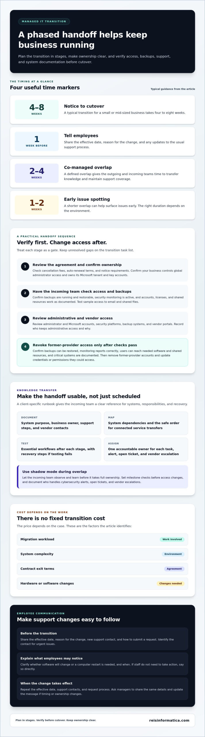 How to Switch IT Providers Without Business Downtime